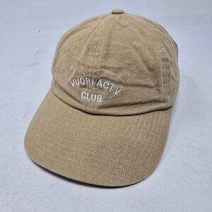 Vuori Hat Unisex One Size Tan Vuori Actv Club Embroidered Corduroy Baseball Cap